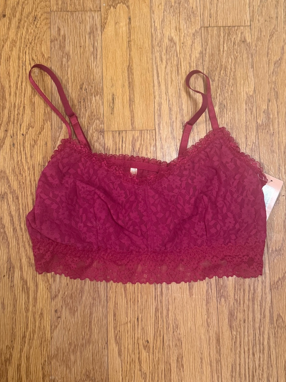 ThirdLove Lace Bra in Berry Red